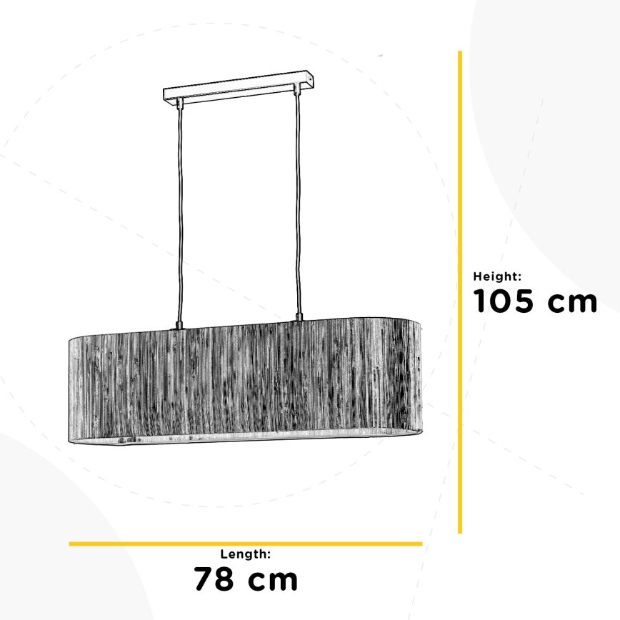 ONLI - Lühter MADU 2xE27/22W/230V