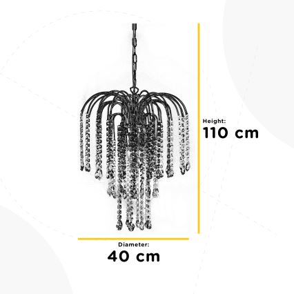 ONLI - Lühter PIOGGIA 3xE14/6W/230V kuldne