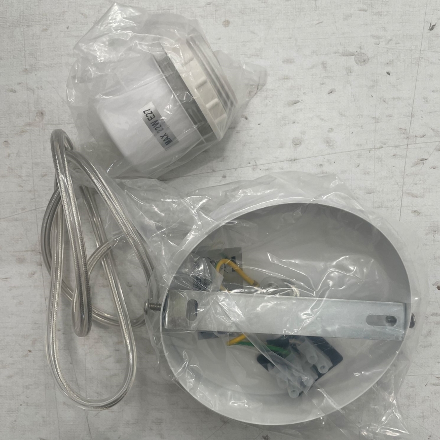 ONLI - Lühter RICKY 1xE27/15W/230V d. 40 cm valge