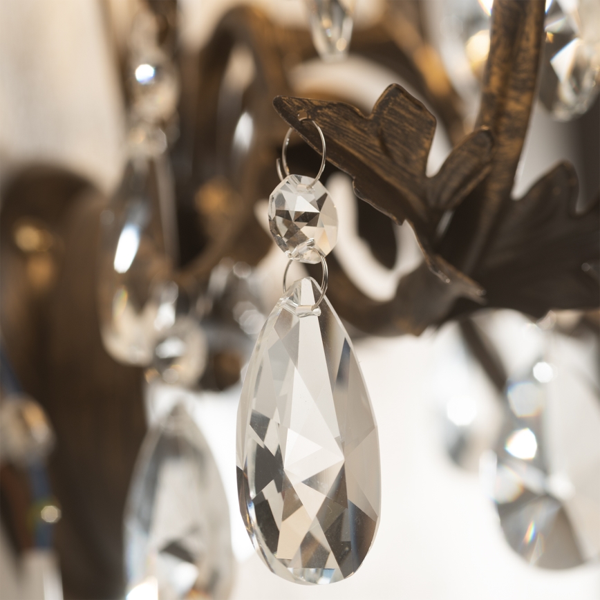 ONLI - Lühter TERESA 5xE14/6W/230V pronks