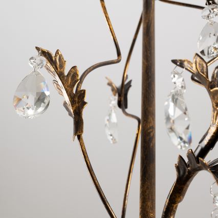 ONLI - Lühter TERESA 5xE14/6W/230V pronks