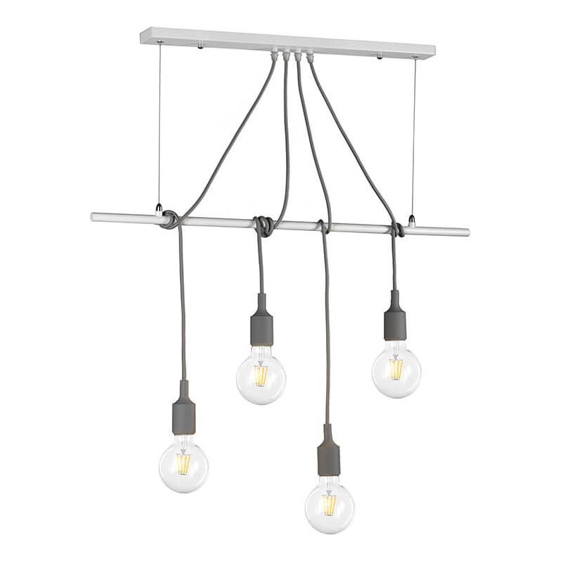 ONLI - Lühter WIRE 4xE27/15W/230V hall/valge
