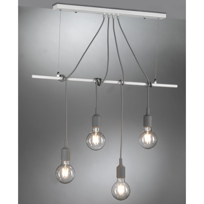 ONLI - Lühter WIRE 4xE27/15W/230V hall/valge