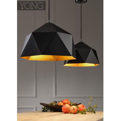 ONLI - Lühter YONG 1xE27/22W/230V must d. 46 cm