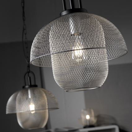 ONLI - Lühter ZAIR 1xE27/22W/230V must/hõbedane