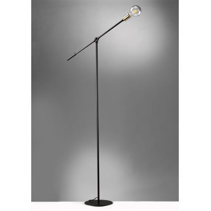 ONLI - Põrandalamp ASTE 1xE27/15W/230V must/kuldne