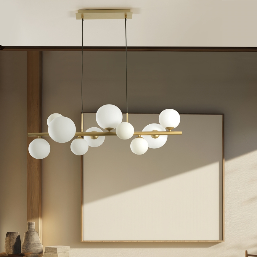 ONLI - Rippvalgusti kaabliga PALOMA 10xG9/3W/230V kuldne