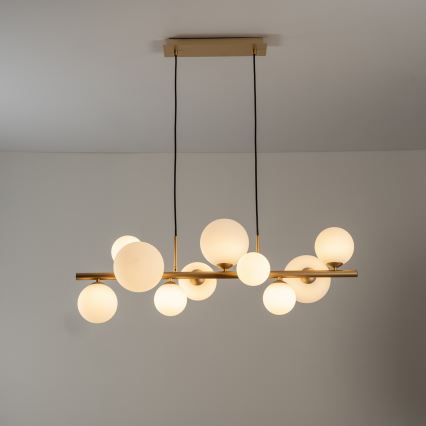 ONLI - Rippvalgusti kaabliga PALOMA 10xG9/3W/230V kuldne