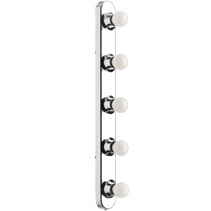 ONLI - Seinavalgusti HOLLYWOOD 5xE14/6W/230V läikiv kroom