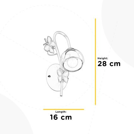 ONLI - Seinavalgusti lastetuppa BUTTERFLY 1xE14/6W/230V