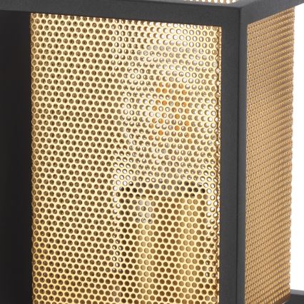 ONLI - Seinavalgusti MALIK 1xE27/22W/230V kuldne/must