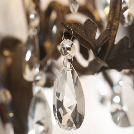 ONLI - Seinavalgusti TERESA 1xE14/6W/230V pronks