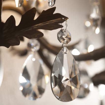 ONLI - Seinavalgusti TERESA 5xE14/6W/230V pronks