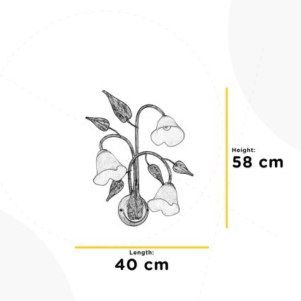 ONLI - Seinavalgusti VANDA 3xE14/6W/230V