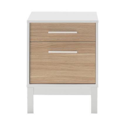 Öökapp 60x45 cm valge/pruun