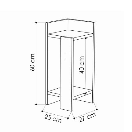 Öökapp ELOS 60x25 cm hall