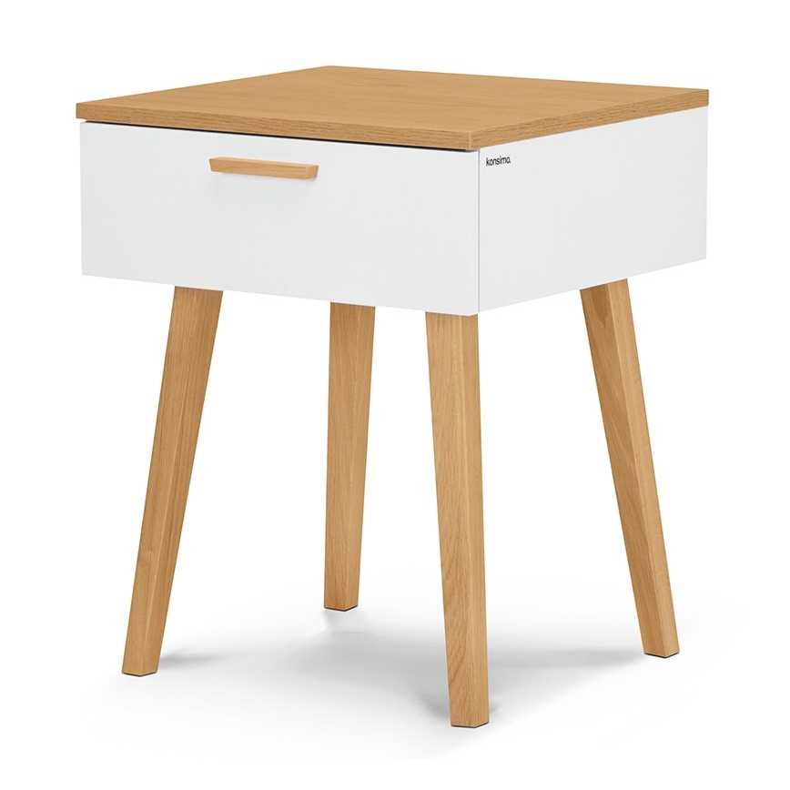 Öökapp FRISK 60x48 cm naturaalne tamm/valge
