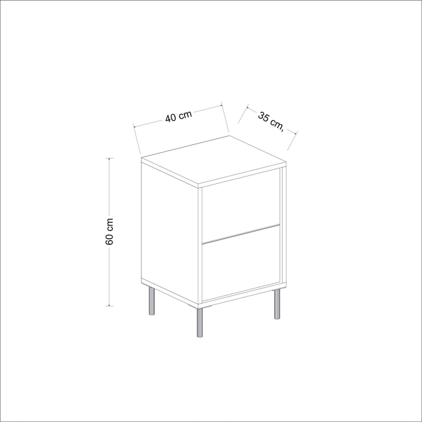 Öökapp IMAJ 60x40 cm antratsiit