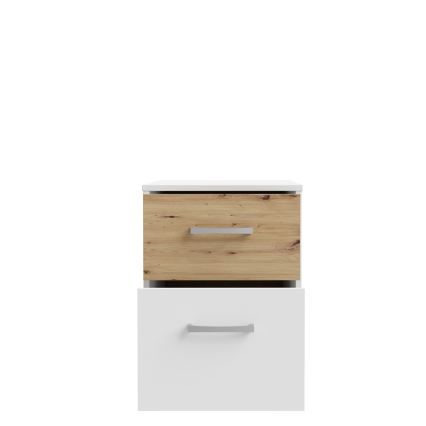 Öökapp URO artisan-tamm/valge