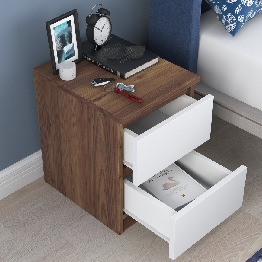 Öökapp WALNUT 46,8x35 cm pruun/valge