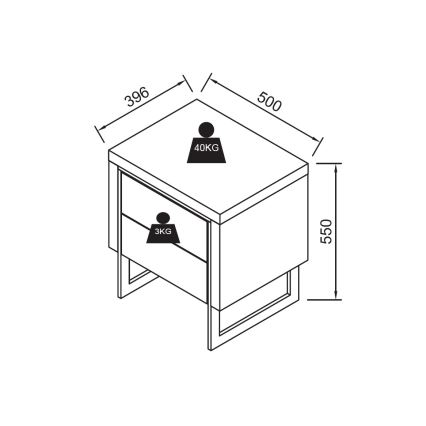 Öökapp ZARINE tamm