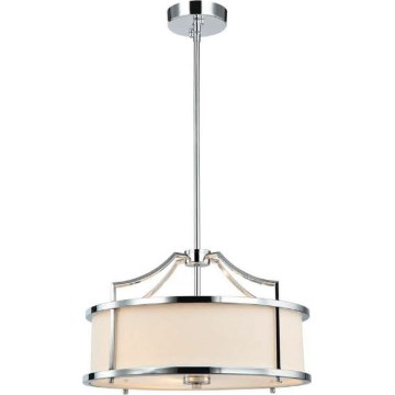 Open Design OR80865 - varrega rippvalgusti STANZA 3xE27/15W/230V läbimõõt 42 cm läikiv kroom/valge