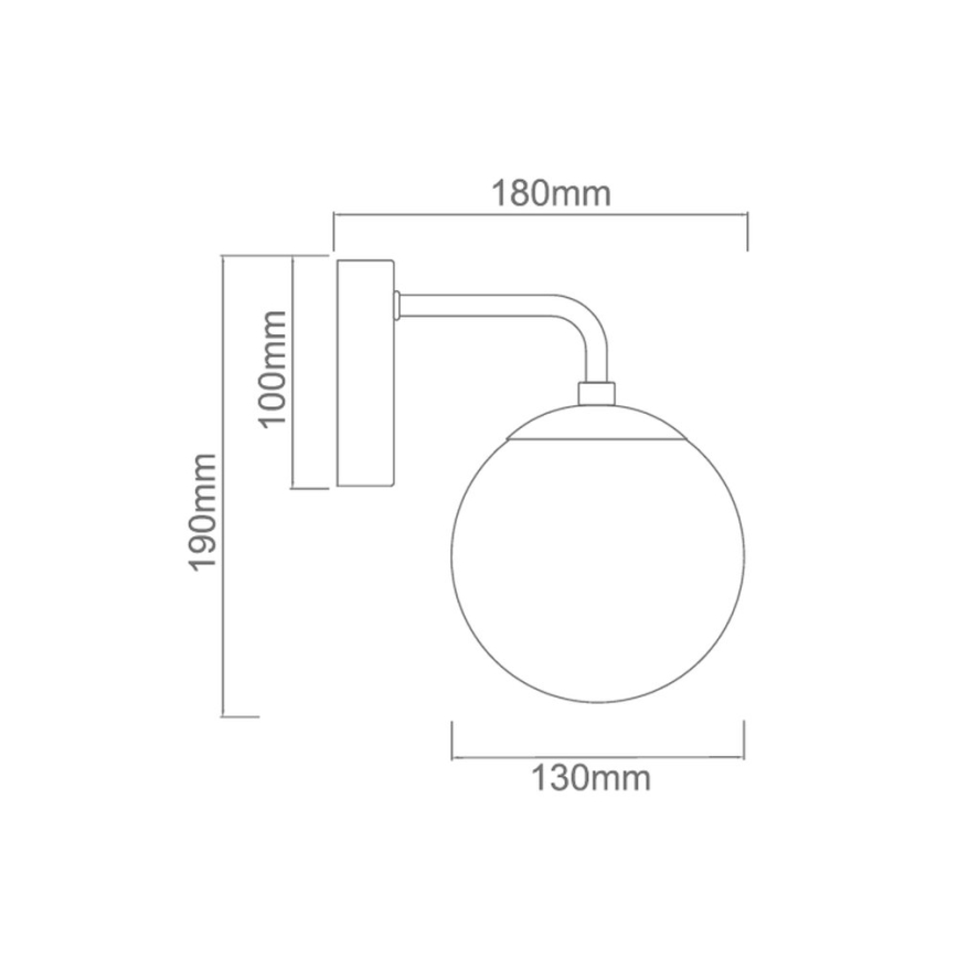 Open Design OR81404 - Seinalamp BAO 1xE27/8W/230V must/läbipaistev