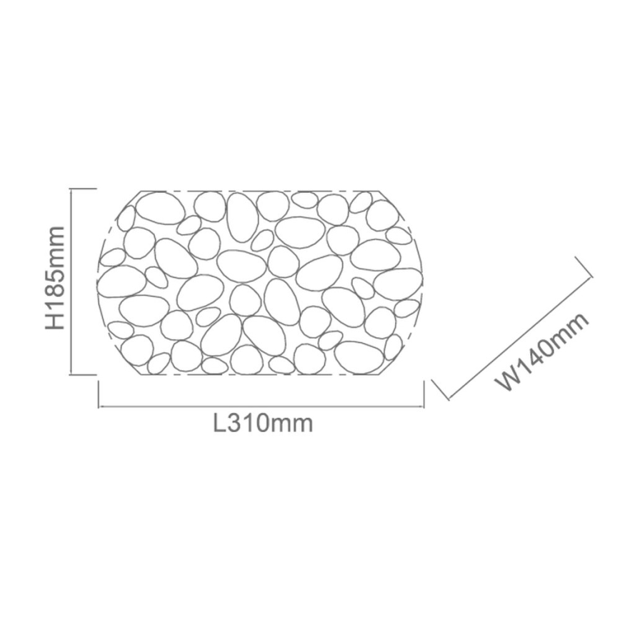 Open Design OR81466 - Seinavalgusti CARERA 1xG9/7W/230V valge
