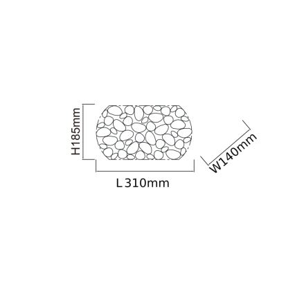 Open Design OR81480 - Seinavalgusti CARERA 1xG9/7W/230V roosakuld
