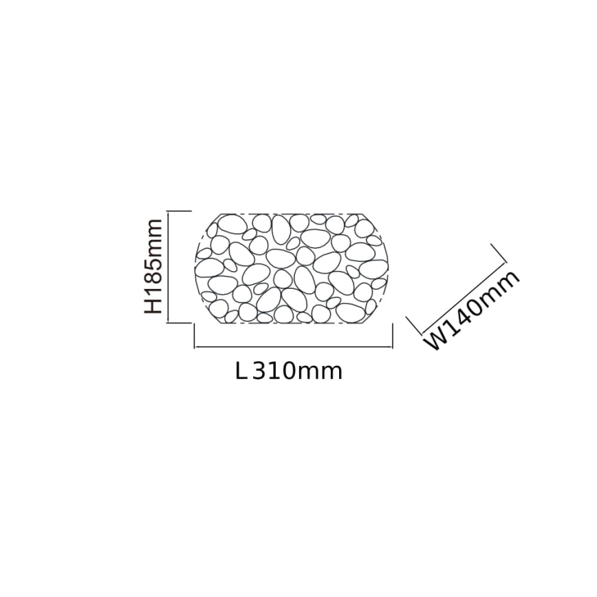 Open Design OR81480 - Seinavalgusti CARERA 1xG9/7W/230V roosakuld