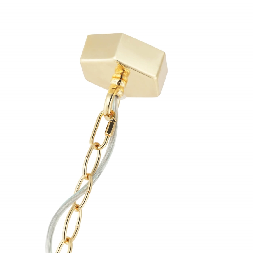 Open Design OR84108 - LUNGA ketiga rippvalgusti 1xE27/15W/230V kuldne/must