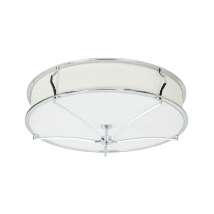 Open Design OR84412 - laelamp STESSO 4xE27/12W/230V läbimõõt 65 cm läikiv kroom/valge