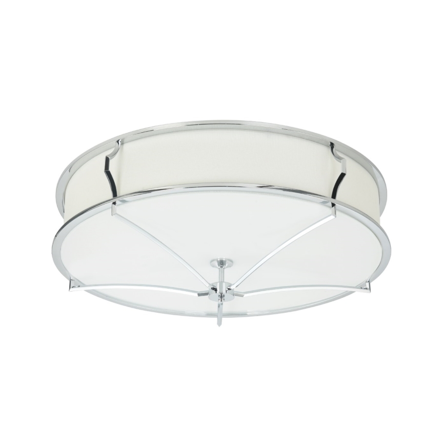 Open Design OR84412 - laelamp STESSO 4xE27/12W/230V läbimõõt 65 cm läikiv kroom/valge