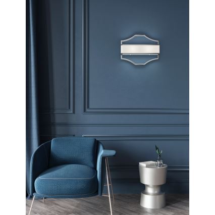 Open Design OR84504 - Seinavalgusti GERDO 2xE14/12W/230V läikiv kroom/valge