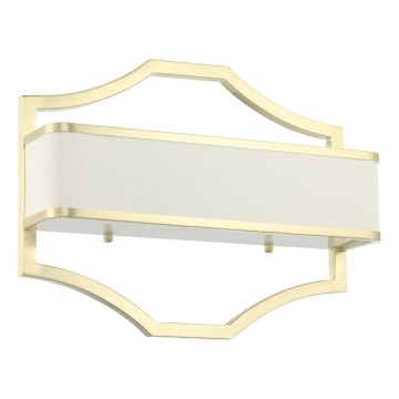 Open Design OR84511 - Seinavalgusti GERDO 2xE14/12W/230V messing/valge