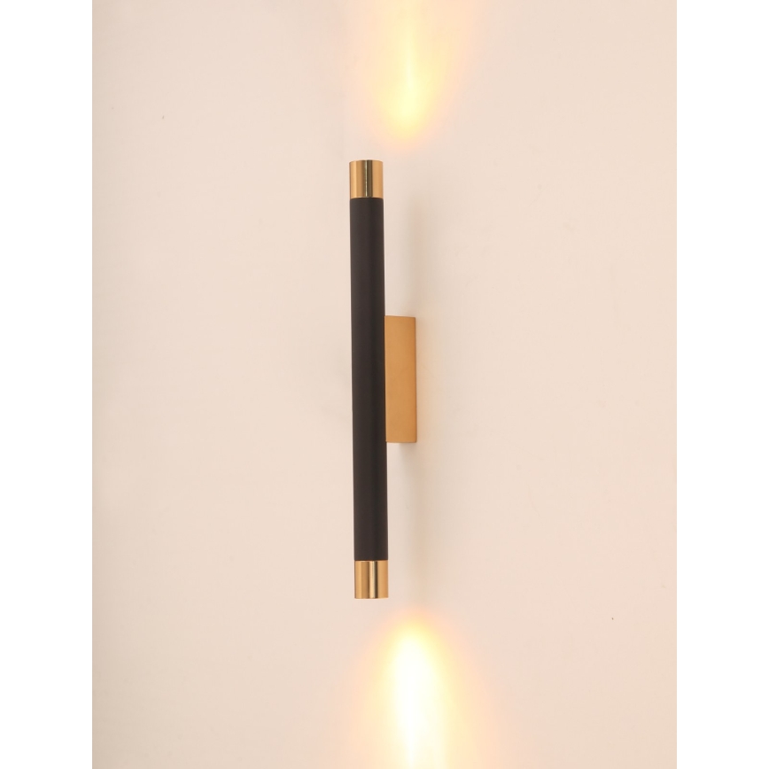 Open Design OR84573 - Seinavalgusti Q 2xG9/3,5W/230V must/kuldne
