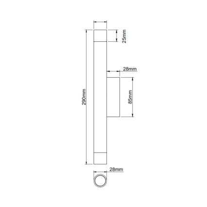 Open Design OR84573 - Seinavalgusti Q 2xG9/3,5W/230V must/kuldne