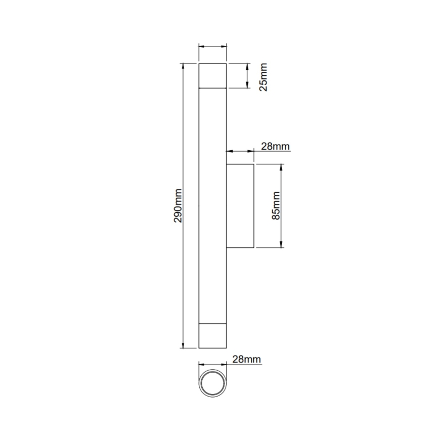 Open Design OR84573 - Seinavalgusti Q 2xG9/3,5W/230V must/kuldne