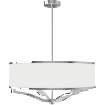 Open Design OR84801 - Varrega lühter GERDO 4xE27/12W/230V läikiv kroom/valge