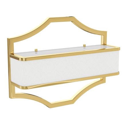 Open Design OR84832 - Seinavalgusti GERDO 2xE14/12W/230V kuldne/valge