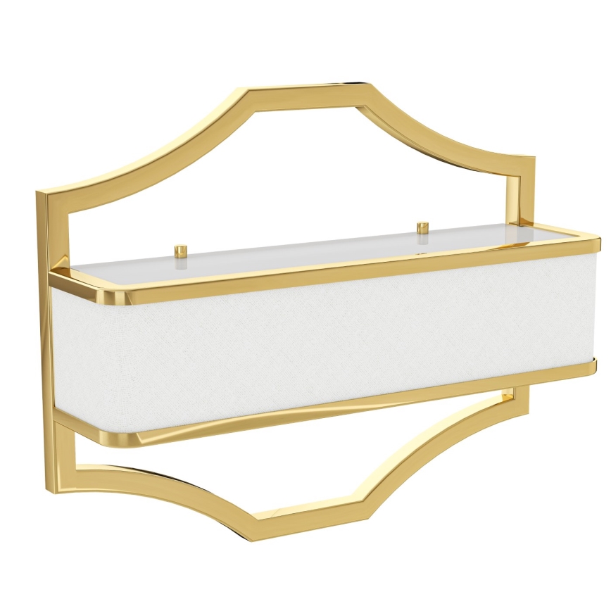 Open Design OR84832 - Seinavalgusti GERDO 2xE14/12W/230V kuldne/valge