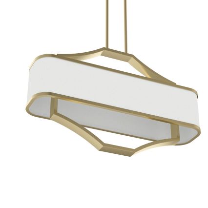 Open Design OR84856 - Kroonlühter varrega GERDO OVALE 6xE14/12W/230V messing/valge