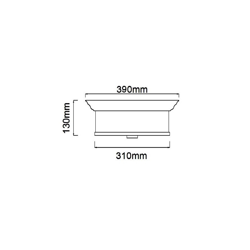 Open Design OR84863 - Laelamp FAMBURO 3xE14/12W/230V Ø 31 cm, läikiv kroom