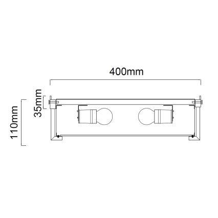 Open Design OR84948 - laelamp ROMI 3xE14/12W/230V Ø 40 cm läikiv kroom