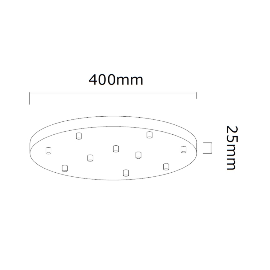 Open Design OR85365 - Rippvalgusti kaabliga ERO 10xG9/8W/230V kuldne