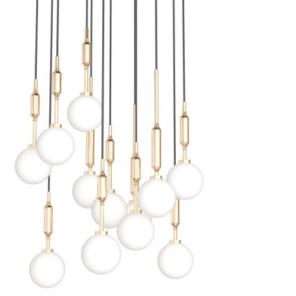 Open Design OR85396 - Kaabliga rippvalgusti ERO 12xG9/8W/230V, kuldne