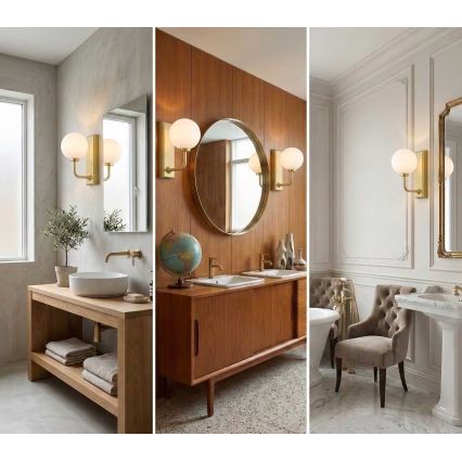 Open Design OR85600 - Vannitoa seinavalgusti ERO 1xG9/9W/230V IP44 messing