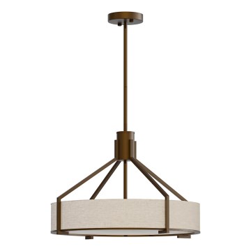 Open Design OR85648 - Laelamp varrega DORETTO 4xE27/15W/230V läbimõõt 50 cm pruun/beež
