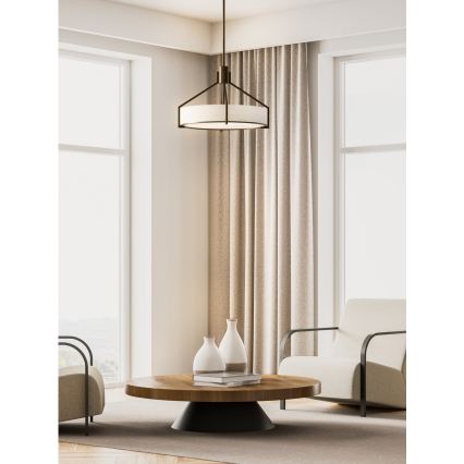 Open Design OR85648 - Laelamp varrega DORETTO 4xE27/15W/230V läbimõõt 50 cm pruun/beež