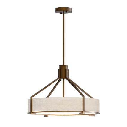 Open Design OR85648 - Laelamp varrega DORETTO 4xE27/15W/230V läbimõõt 50 cm pruun/beež